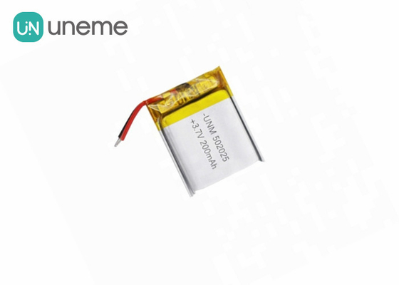 batterie faite sur commande de polymère de lithium de 5.1*19.5*24mm 502025 3.7V 210mAh avec des CB IEC62133