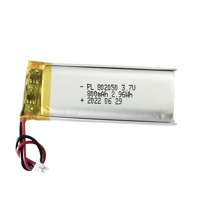 batterie rechargeable 802050 de polymère de lithium de 3.7V 800mAh pour la lumière d'appel