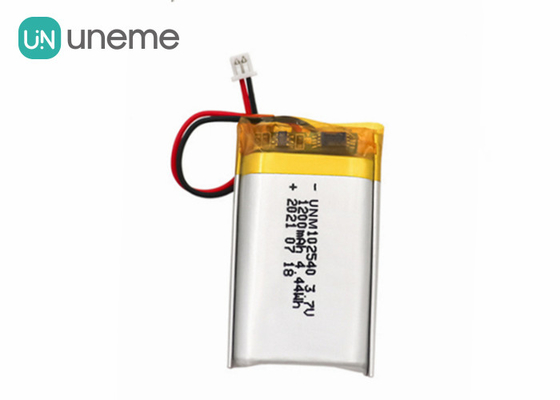 Batterie adaptée aux besoins du client de la batterie 102540 3.7V 1200mAh de polymère de lithium pour l'équipement de beauté