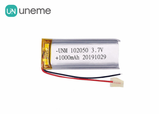 le polymère IEC62133 adapté aux besoins du client par batterie UN38.3 de lithium de 3.7V 1000mAh 102050 a délivré un certificat