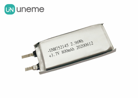 Le petit paquet 752145 MSDS rechargeables de batterie de polymère de lithium de 3.7V 800mAh a approuvé